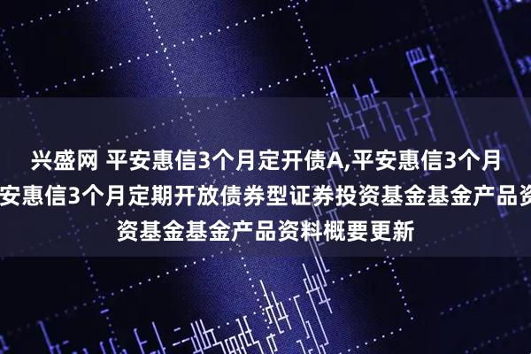 兴盛网 平安惠信3个月定开债A,平安惠信3个月定开债C: 平安惠信3个月定期开放债券型证券投资基金基金产品资料概要更新